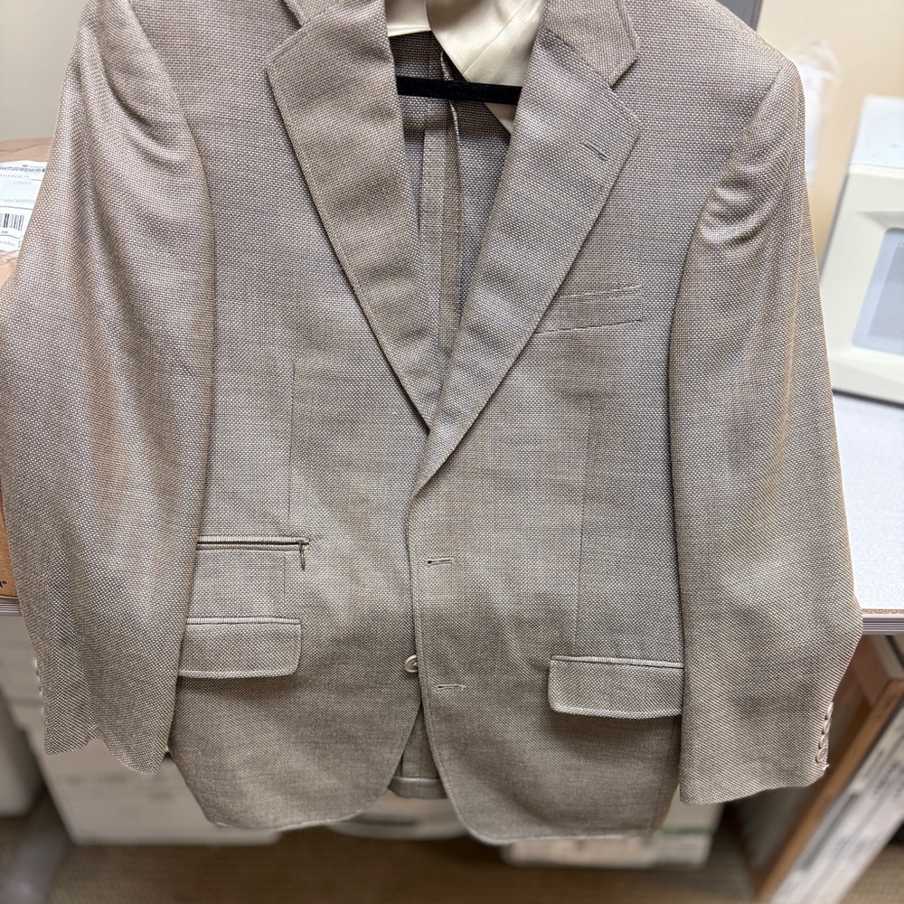 Murano Tan/Patterned Men's Blazer 38 R - Picture 2 of 15